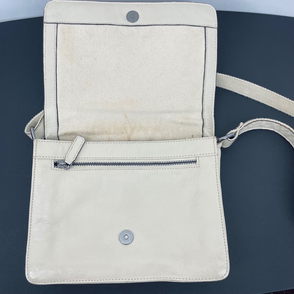 Gennicci GENUINE LEATHER CROSSBODY BAG MADE IN INDIA CREAM‎ CLASSIC SHOULDER BAG - Picture 6 of 10